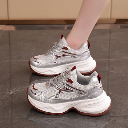 Damen Sneaker Sportlich Atmungsaktiv Mit Stabiler Sohle