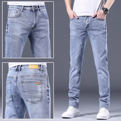 Herren Jeans Slim Fit Vintage Style