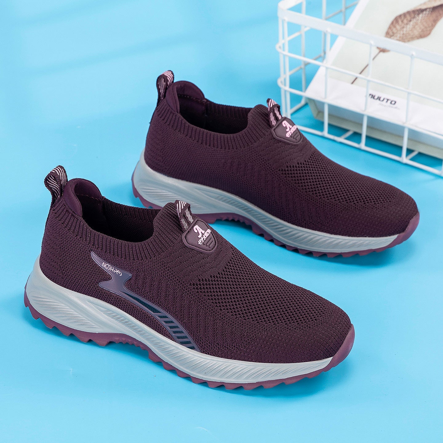 Damen Sneaker Atmungsaktiv Komfortabel mit Weichsohle