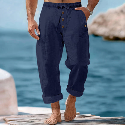 Herren Strandhosen Bequem Elastisch Sommerhosen