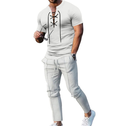 Herren Freizeit-Set mit lässigem Oberteil und bequemen Joggerhosen