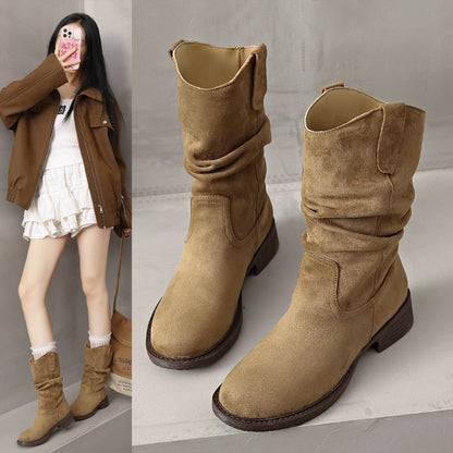 Damen Stiefel Bequem Rutschfest Schuhe Winter - BerlinGlamour