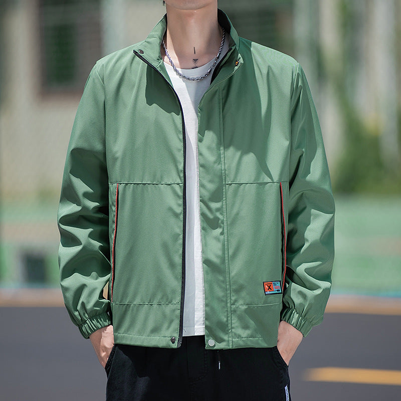 Herren Sportjacke Wasserdicht Elastisch mit Hochkragen