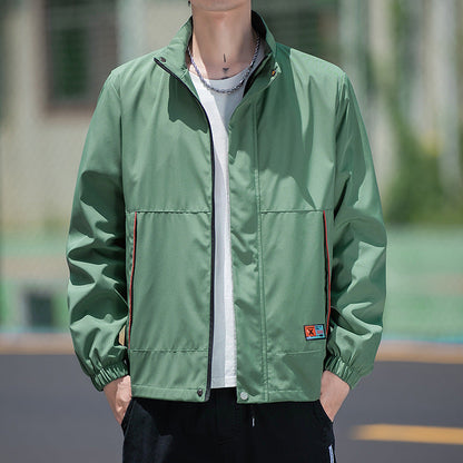 Herren Sportjacke Wasserdicht Elastisch mit Hochkragen