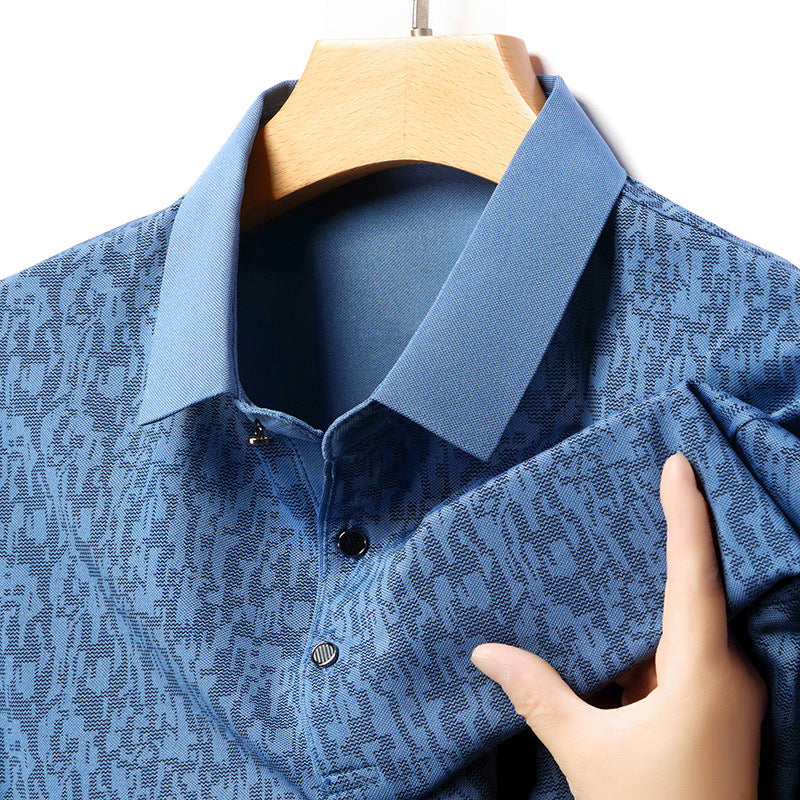 Herren Poloshirt Modern Strukturiert Kragen Style - BerlinGlamour