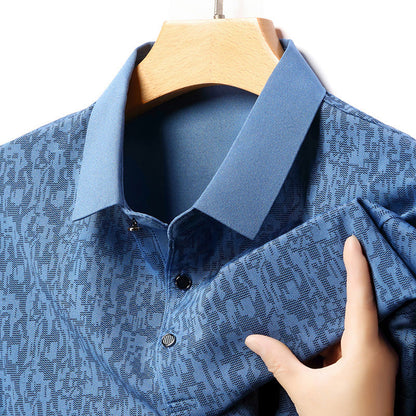 Herren Poloshirt Modern Strukturiert Kragen Style - BerlinGlamour