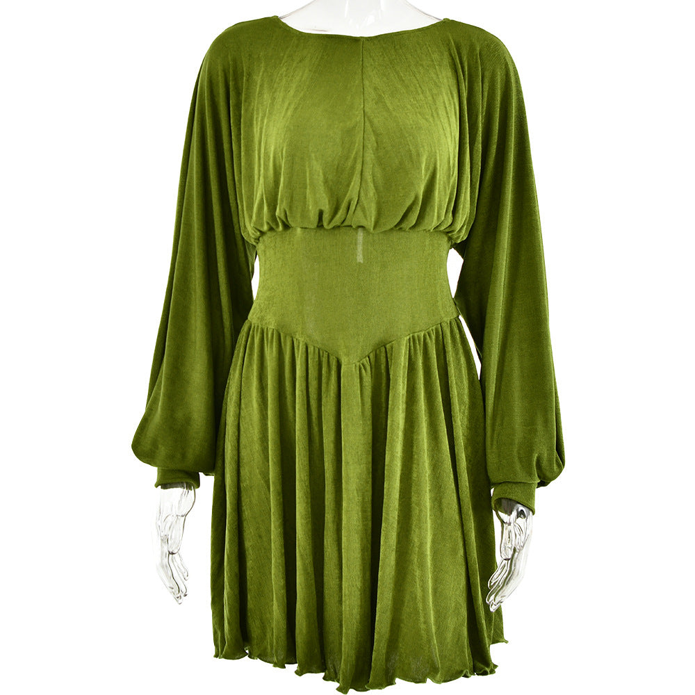 Elegantes Abendkleid mit Weiten Ärmeln und Frauen Schnitt