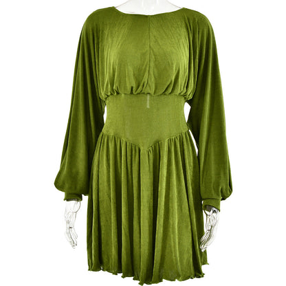 Elegantes Abendkleid mit Weiten Ärmeln und Frauen Schnitt