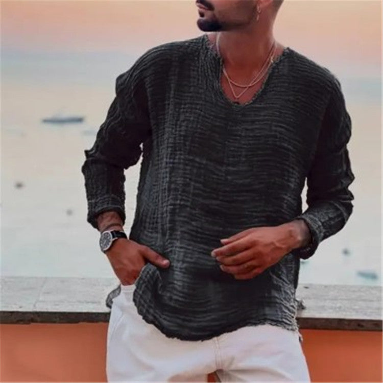 Leinenpullover Herren Leicht Sommer