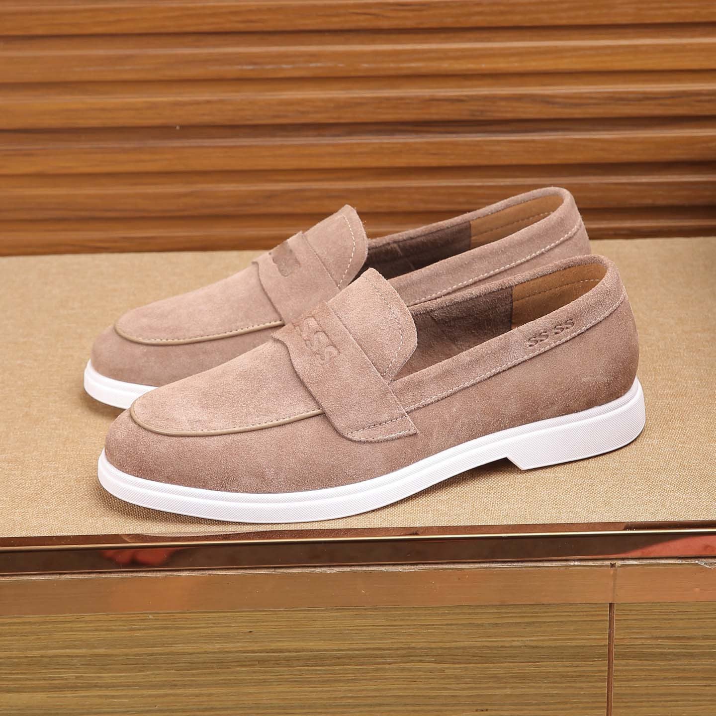 Damen Sneaker Mokassin Schuhe Bequem Rutschfest