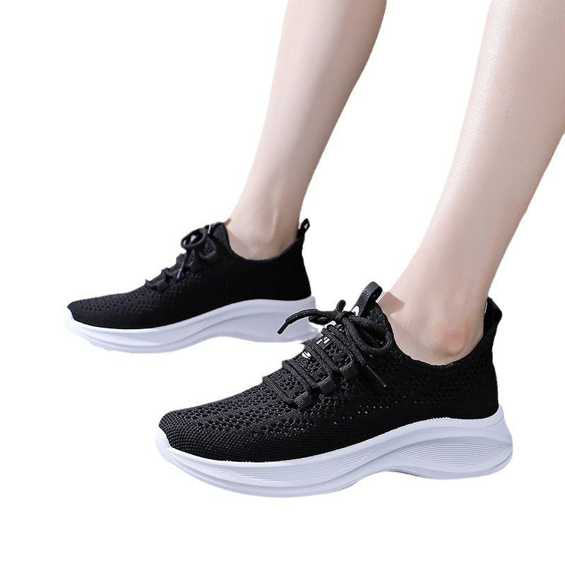 Damen Sneaker Sport Freizeit Mesh Atmungsaktiv Komfort