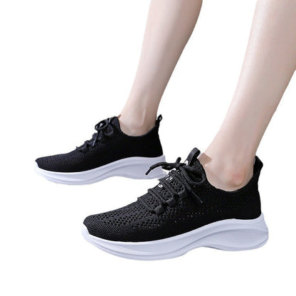 Damen Sneaker Sport Freizeit Mesh Atmungsaktiv Komfort