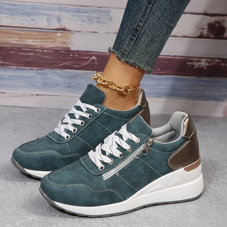 Damen Sneaker Sportlich Elegant Hochwertig Komfort