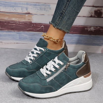 Damen Sneaker Sportlich Elegant Hochwertig Komfort