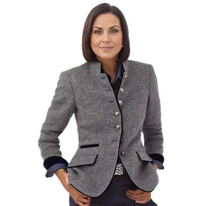 Damenblazer Elegant Modern mit Knopfleiste