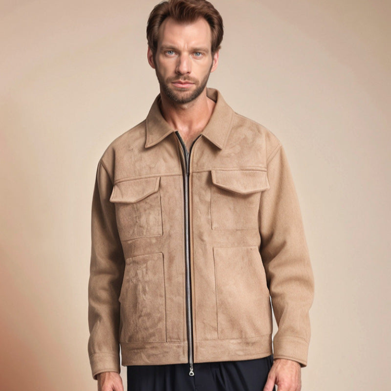 Herren Übergangsjacke Modern Bequem Große Taschen - BerlinGlamour