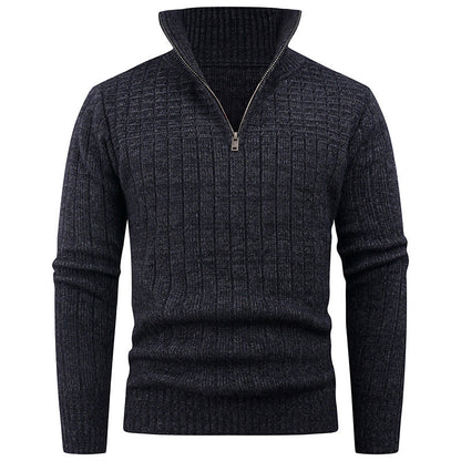 Herren Rollkragenpullover Modern Zopfmuster Elegante Style
