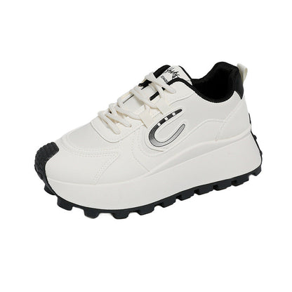 Damen Plateau Sneaker Sportlich Rutschfest Modisch