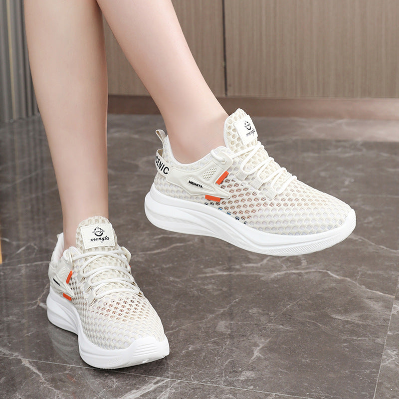Damen Sneaker Atmungsaktiv Laufschuhe mit Rutschfestem Gummi