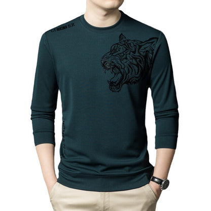 Herren Langarmshirt Tiger Grafik Modern Style
