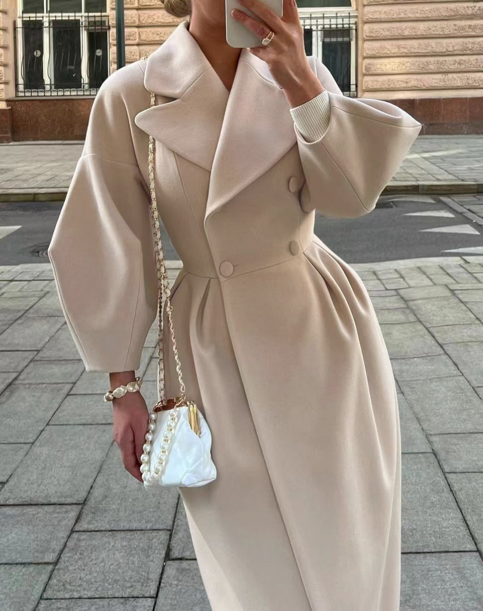 Klassischer Damen Trenchcoat Eleganz Schwarz