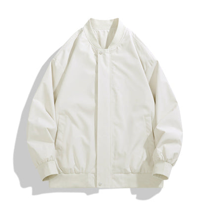 Herren Übergangsjacke Sportlich Mit Kragen Und Taschen
