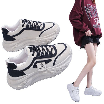 Damen Sneaker Chunky atmungsaktiv Laufsohle Komfort