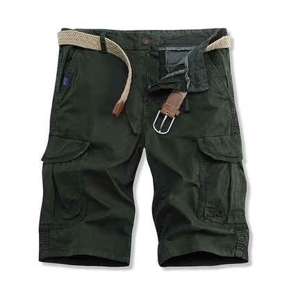 Herren Cargoshorts Bequem mit Taschen und Kordelzug