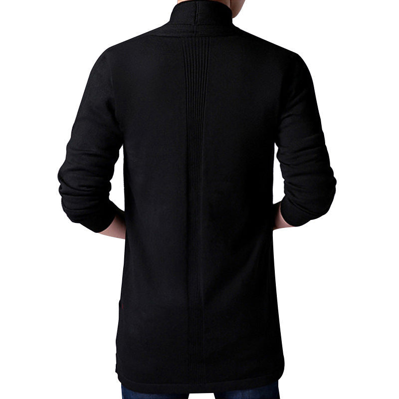 Herren Strickjacke Offener Schnitt Mit Taschen Casual