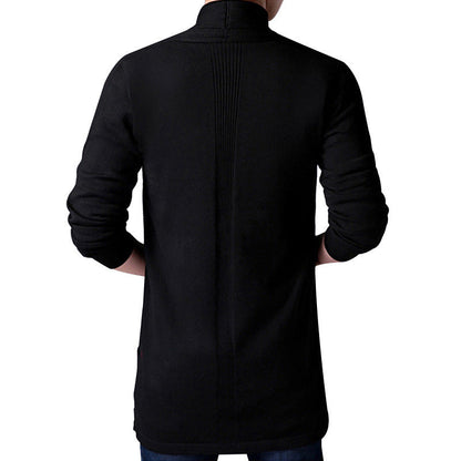 Herren Strickjacke Offener Schnitt Mit Taschen Casual