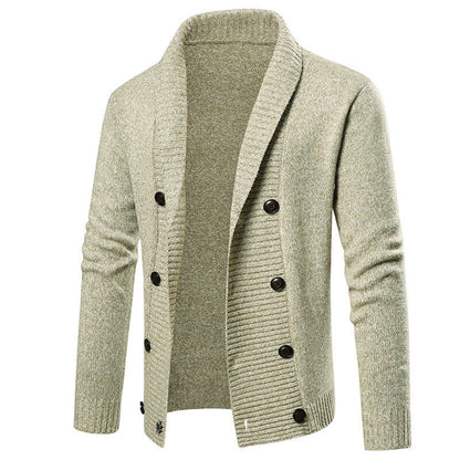 Herren Strickjacke Modern Schalkragen Dekorativ