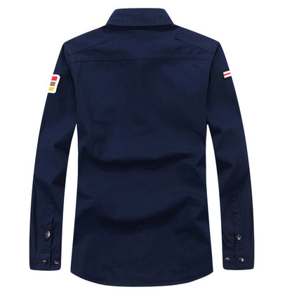 Herren Hemd Modern mit Taschen Urban Style