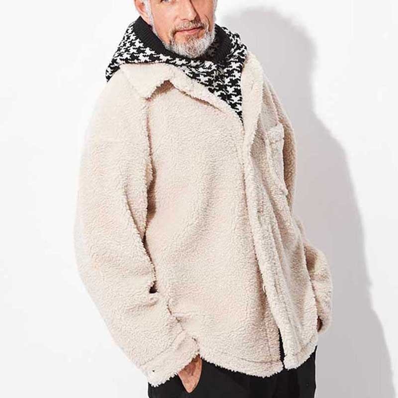 Herren Fleecejacke Warm mit Taschen Modern