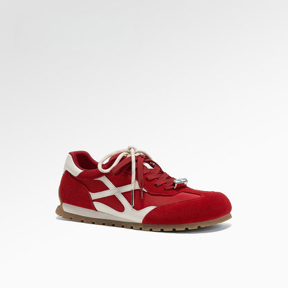 Damen Sneaker Sportlich Atmungsaktiv Metallic Glanz