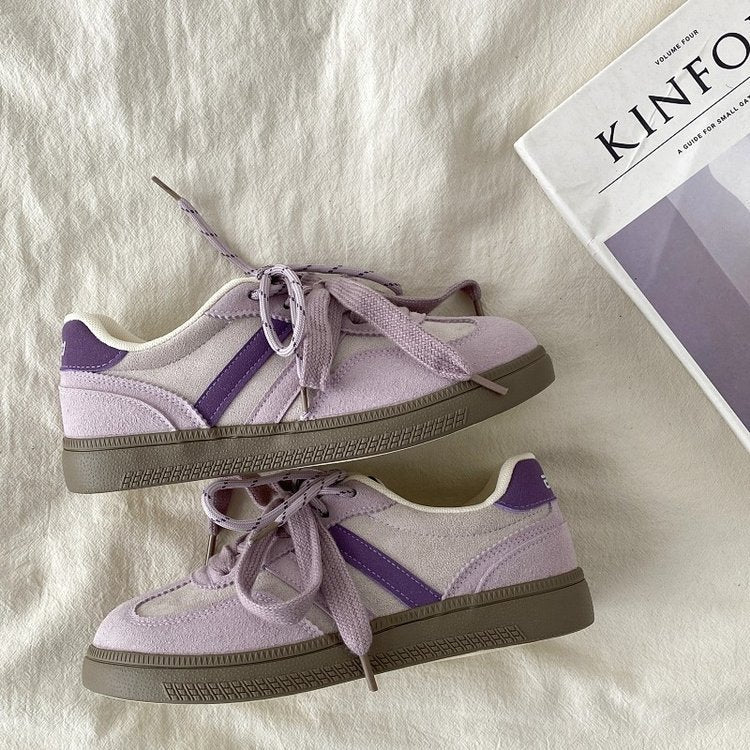 Damen Sneaker Atmungsaktiv Schnürsenkel Modern