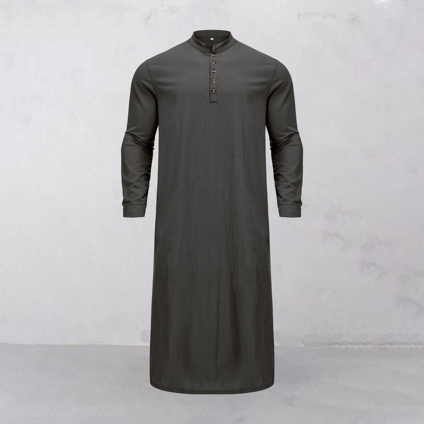 Herren Kaftan Langarm Modern mit Knöpfen