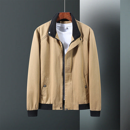 Herren Übergangsjacke Modern Stehkragen Praktisch Wasserabweisend - BerlinGlamour