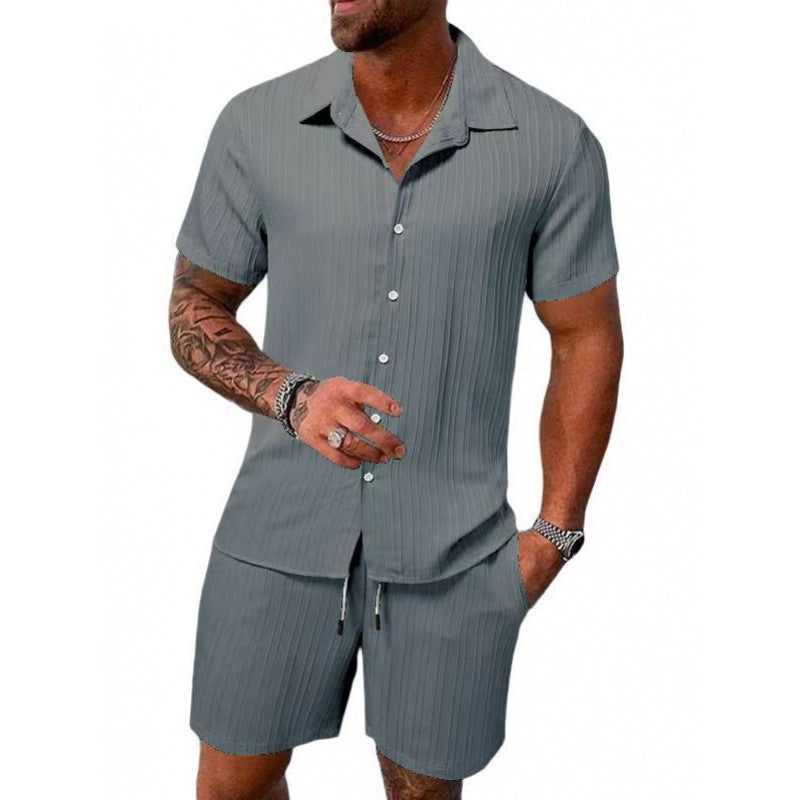 Herren Freizeitanzug Kurzarm Elastisch Moderne