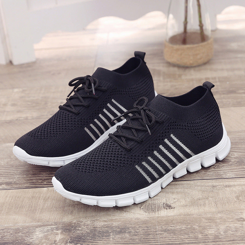 Damen Sneaker Sportlich Leicht Atmungsaktiv Netz