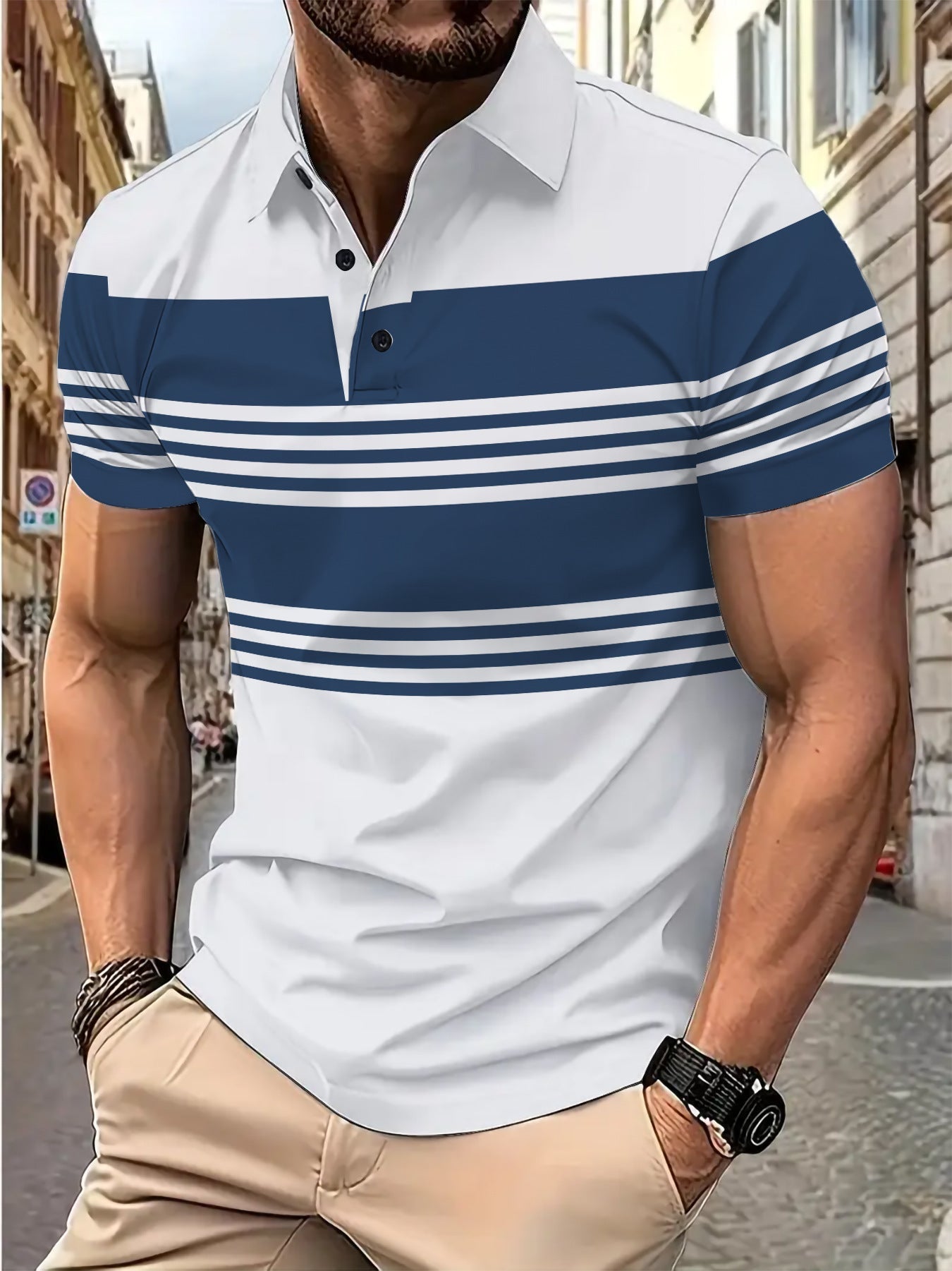 Herren Poloshirt Elegant Slim Fit Berlin