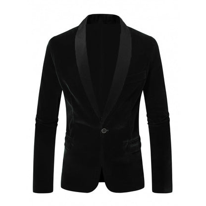 Herren Blazer Samt Elegant Revers Schnitt - BerlinGlamour