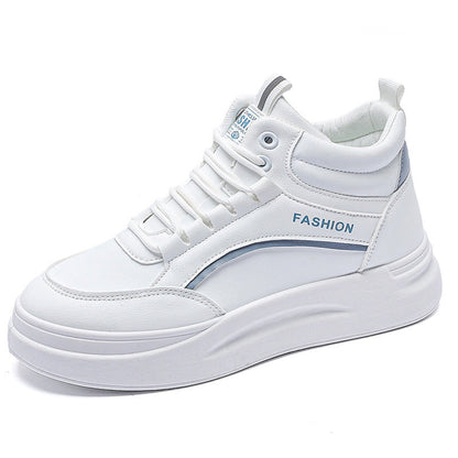 Damen Sneaker High-Top mit dicke Sohle und weicher Innensohle Modisch