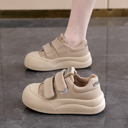 Damen Sneaker Bequem Klettverschluss Weiches Innenfutter