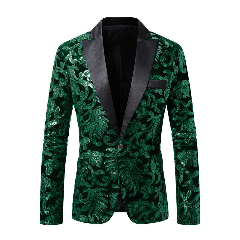 Herren Samtblazer Elegant mit Glanzakzenten
