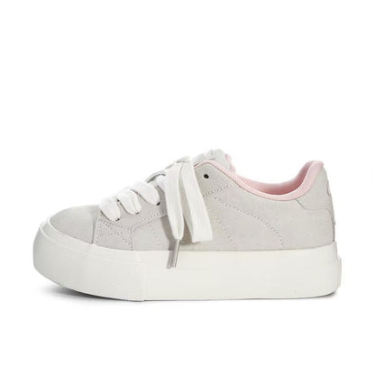 Damen Sneaker Weiches Wildleder Bequem Atmungsaktiv
