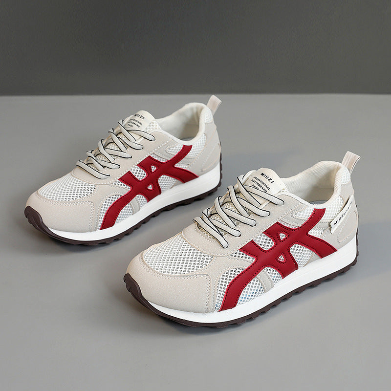 Damen Laufschuhe atmungsaktiv Mesh Sohle Dämpfung