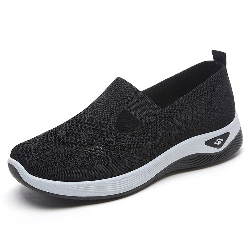 Damen Slipper Bequem Atmungsaktiv Knit Schuhe Warm