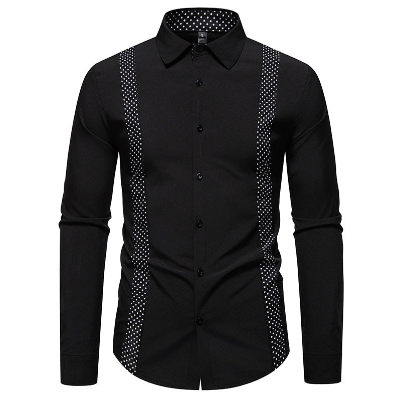 Herren Businesshemd Modern Schulterpolster Elegantes Design