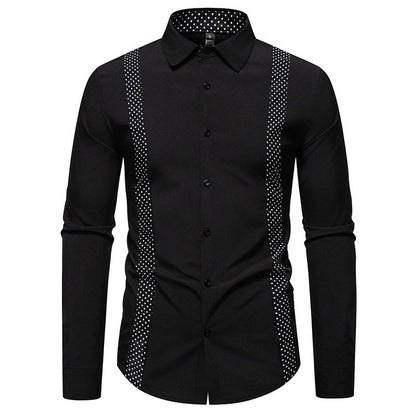 Herren Businesshemd Modern Schulterpolster Elegantes Design