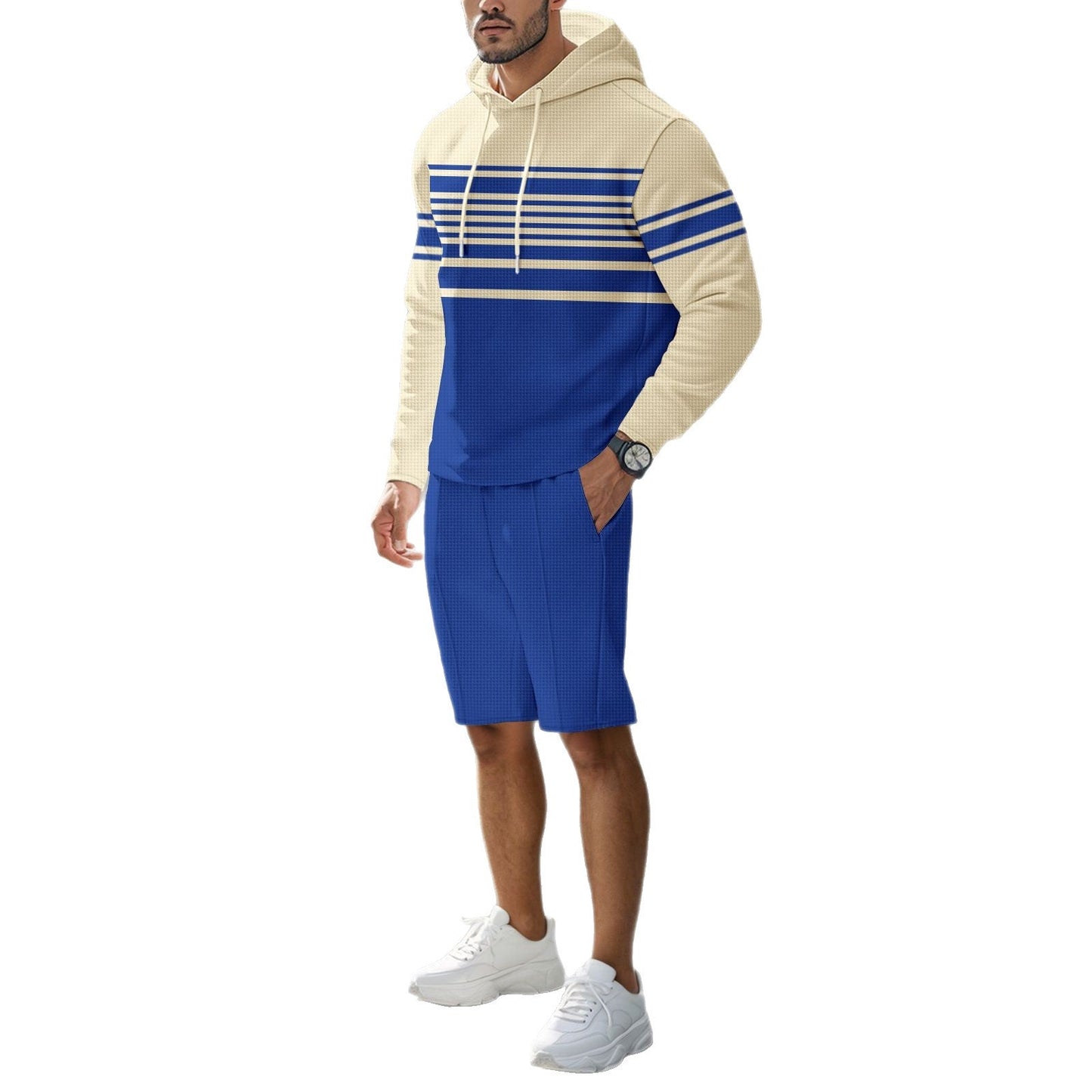 Herren Kapuzenshirt Sportlich Modern Mit Struktur